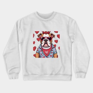 Love King Bulldog Crewneck Sweatshirt